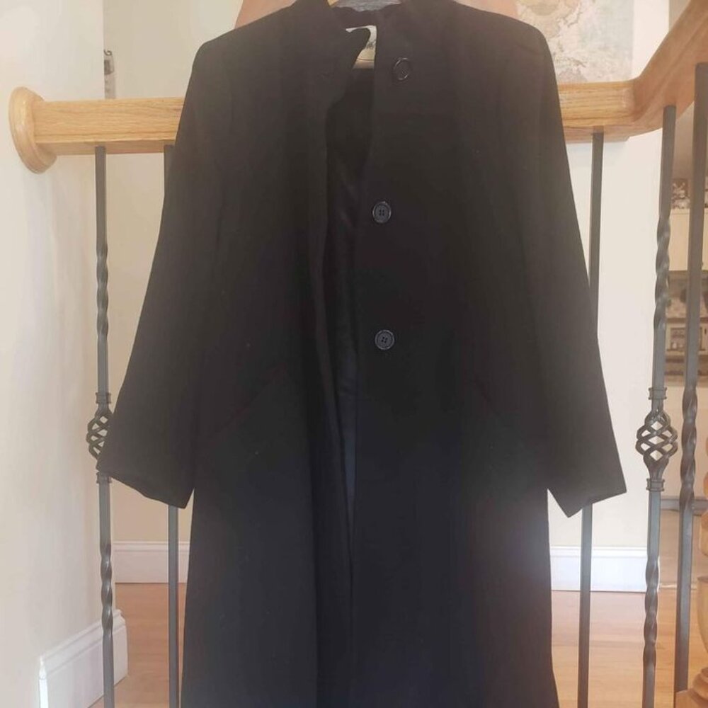 Cashmere full length coat, Black, Size 2X. Saks Fifth Avenue
